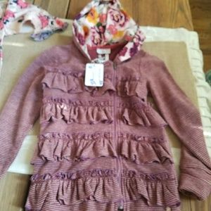 Matilda Jane striped ruffle jacket